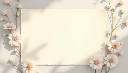 Flower arrangement with soft lighting and copy space for text