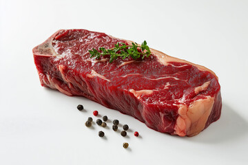 Fototapeta premium A piece of meat with black pepper on it