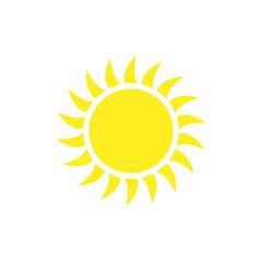 Sun vector icon. Summer illustration sign. hot symbol or logo.