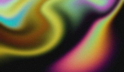 Chromatic Gradient with Grainy Texture and Vibrant Neon Flow