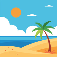 Fototapeta premium Stunning Beach Background for Digital Projects and Creative work