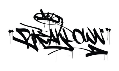 BREAKDOWN graffiti tag style design