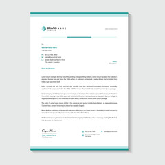 Business style letterhead design