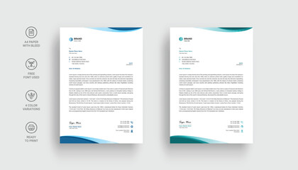 Modern creative letterhead design