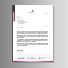 Business style letterhead design