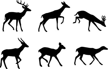 deer silhouette vector
