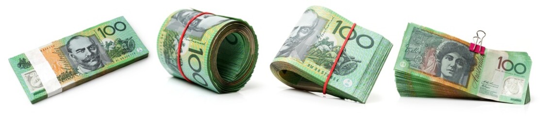 Australia Dollar, Bank note of Australia on white background