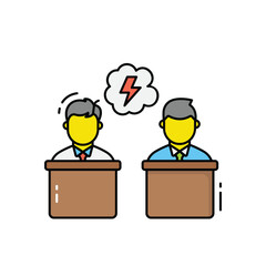 Debate vector icon