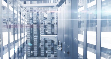 Image of data processing over computer servers