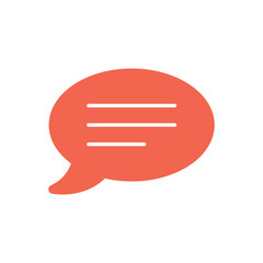 Speech bubble vector icon