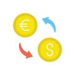 Exchange vector icon