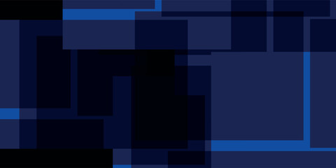 Abstract template blue triangles geometric overlapping background.