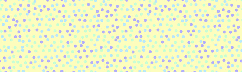 Seamless polka dot vector with geometric circles, perfect for fabric prints, posters, or abstract backgrounds. Trendy pattern for wallpapers and textile designs.
