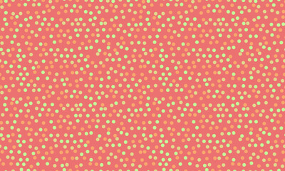 Vector dotted pattern with colorful geometric circles. Perfect for textile, seamless wallpapers, and trendy abstract backgrounds for modern design.