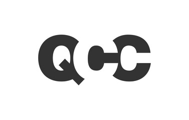 QCC bold and unique editable font logo for tech startups, consulting, corporate branding. Perfect for headlines, visual identity, cyberspace, leadership, unity, innovative ideas