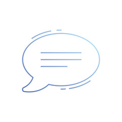 Speech bubble vector icon
