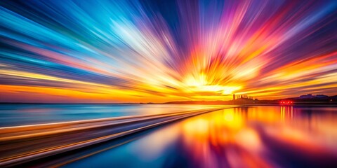 Vibrant Blur: A Colorful Unfocused Abstract Image Capturing the Essence of Dynamic Color Blends and Light Interplay for Modern Minimalist Photography Enthusiasts