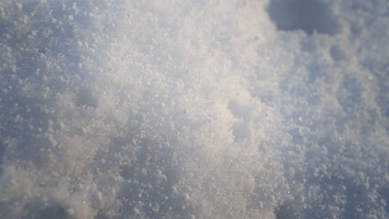 Obraz premium Snowfall, Piled Snow, White Snowflakes, Freezing Winter Weather with Textures and Background