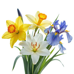 Obraz premium Beautiful bouquets and flowers with transparent and high-quality background