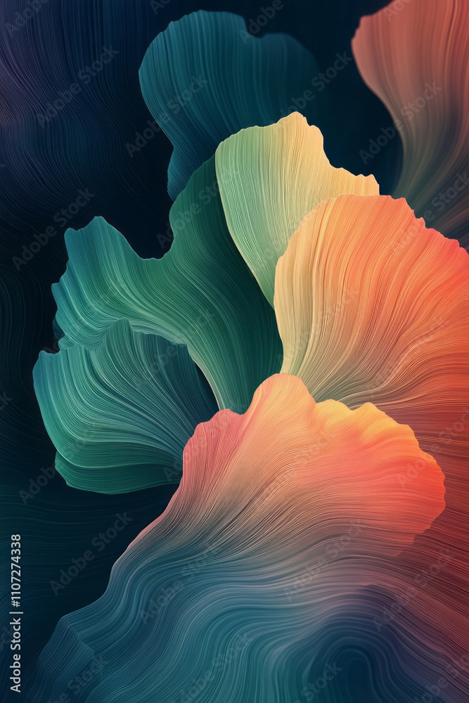 Poster a colorful abstract background with a black background