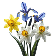 Fototapeta premium Beautiful bouquets and flowers with transparent and high-quality background