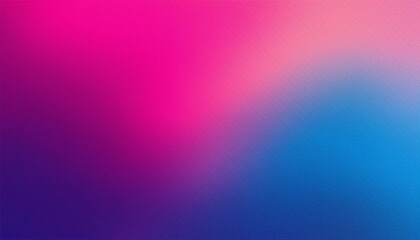 Fototapeta premium Pink magenta blue purple abstract color gradient background grainy texture effect web banner header poster design
