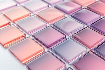 Fototapeta premium Pastel Dreams: The Art of Layering Sheer Fabric Squares