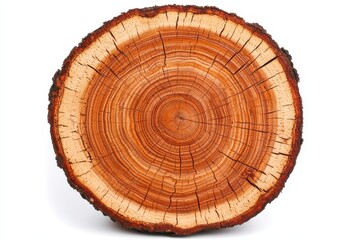 Obraz premium Stunning Cross-Section of a Tree Trunk Showcasing Natural Beauty and Growth Rings