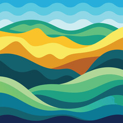 Obraz premium Abstract Wavy Pattern for Creative Backgrounds