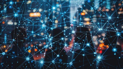 International team of professionals collaborating through digital channels, focusing on customer service, data analysis, and global outsourcing