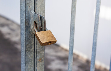 padlock on the fence