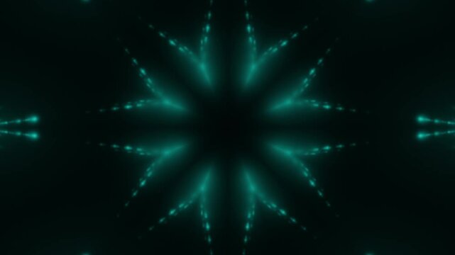 energievoll hell leuchtende bl&uuml;tenf&ouml;rmige Lichter, Energie, Blume, Stern, Strom, St&auml;rke, Netzwerk, Sicherheit, kraftvoll, symmetrisch, Licht, Technologie, Wissenschaft, gr&uuml;n, t&uuml;rkis, schwarz

