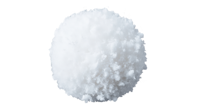 Snowball on white or transparent background, PNG