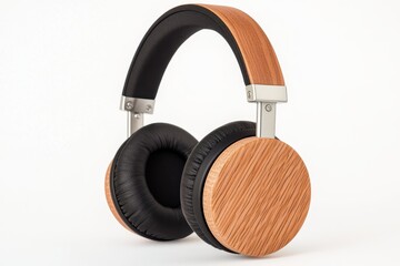 Stylish Wooden Headphones with a Sleek Design Perfect for Music Enthusiasts and Audiophiles