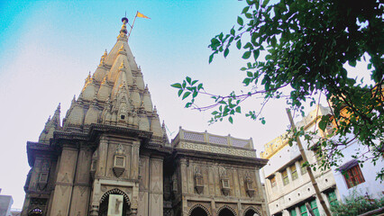Varanasi, Uttar Pradesh, India Busy market scene from the Godowlia Chowk road in the old city. It's...