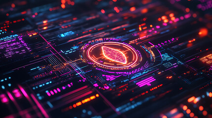 Obraz premium Cyber ​​Security, wallpaper, the technology security to protect an organization's confidential information