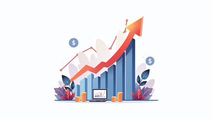 Business Growth Graph, Finance 