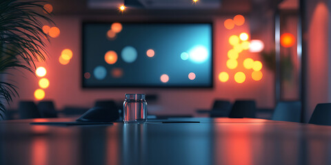 Minimalist Home Office with Laptop and Stationery