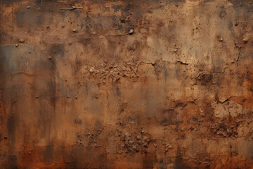 Processed collage of orange rust metal surface texture. Background for banner, backdrop or texture