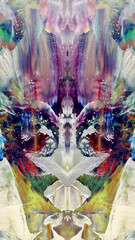 Abstract art background . Hand painting artwork on canvas .