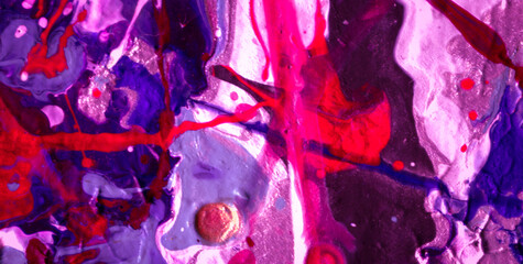 Bold Colors and Gold Accents in a Textured Backdrop