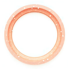 New year circle border white background