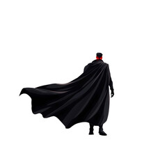 Naklejka premium Superhero action scene urban location digital artwork dynamic environment back view empowerment concept