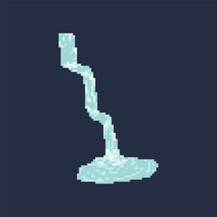 Obraz premium fresh streaming waterfall pixel art