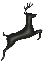 Metallic Black Deer