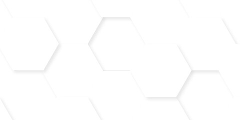 Fototapeta premium Abstract background with hexagons Abstract hexagon polygonal pattern background vector. seamless bright white abstract honeycomb background.