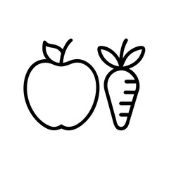 nutrition diet icon, nutrition diet vector icon, nutrition diet flat illustration.