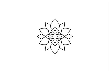Obraz premium detailed-black-mandala-art-patterns-on-a-white background
