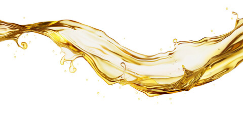 Fototapeta premium splashing olive oil liquid, flowing fluid oil motion. cutout
