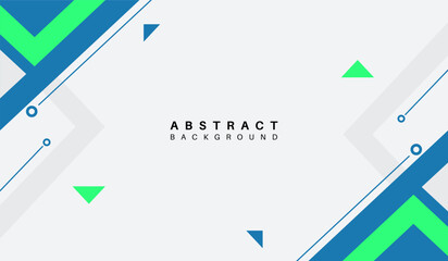 Blue and green abstract geometric background vector illustration